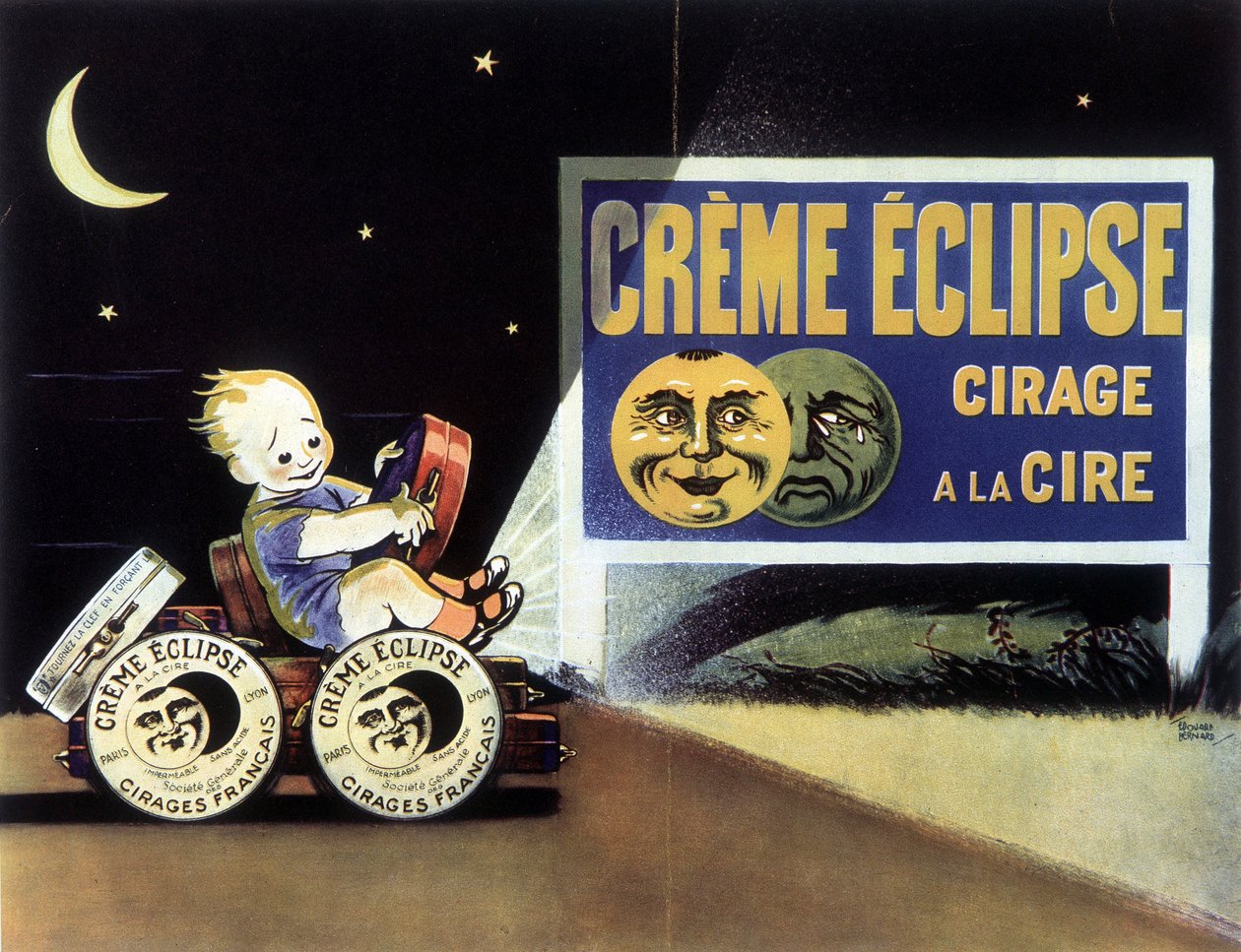 Pubblicità per la cera lucidante "Eclipse Creme" da School French