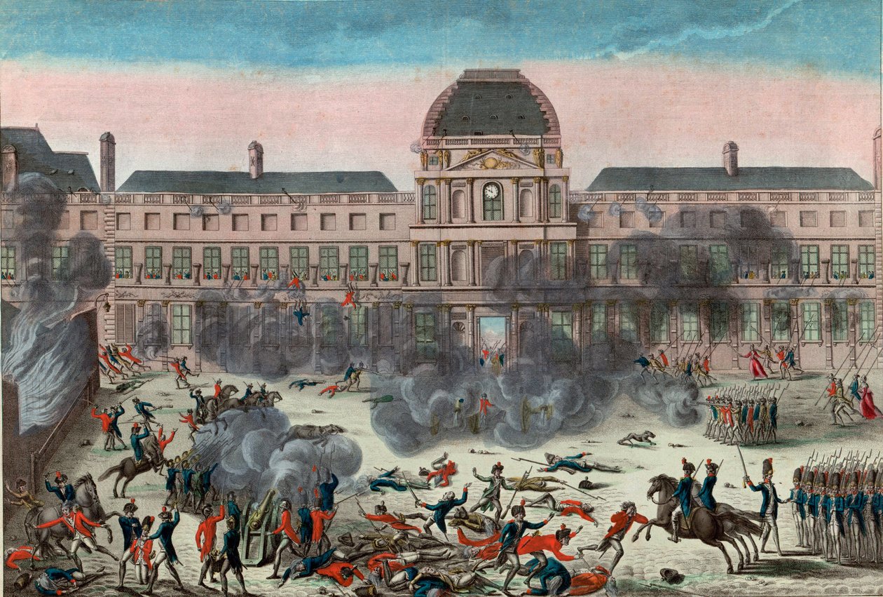 Attacco alle Tuileries da School French
