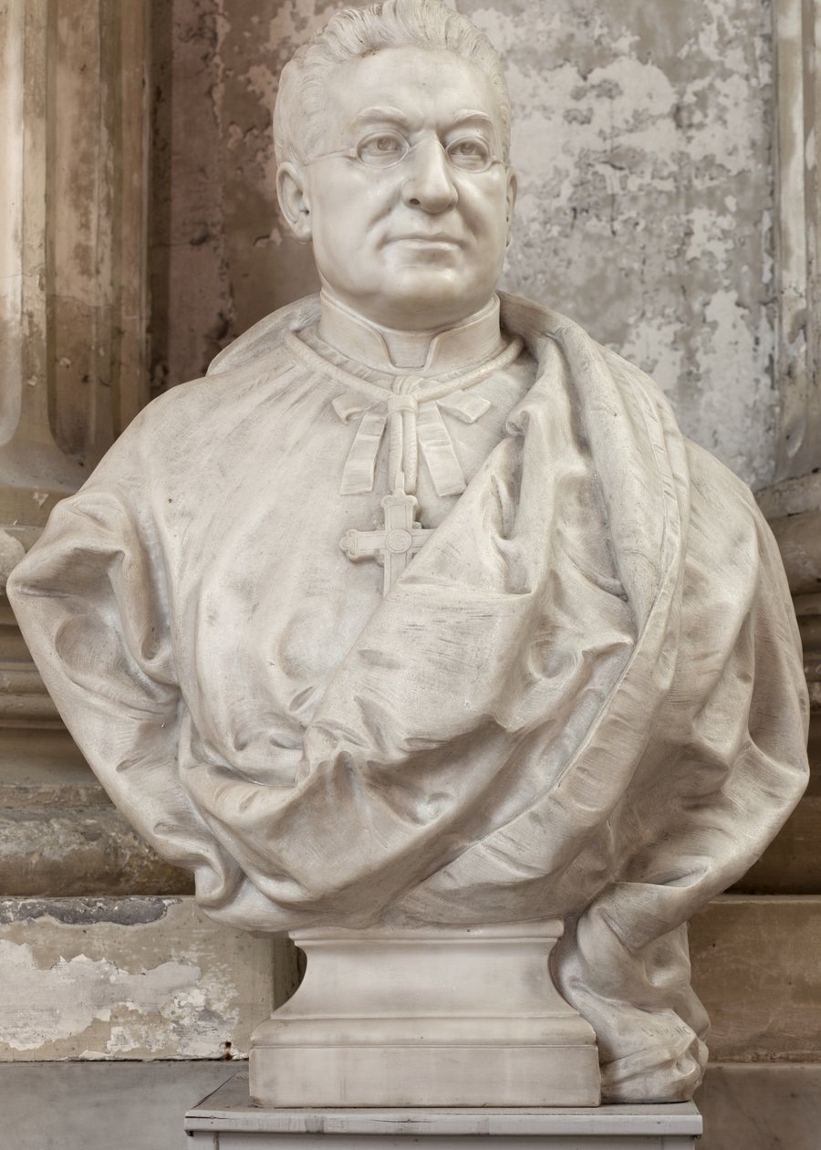 Busto di Alfred Williez (marmo) da School French