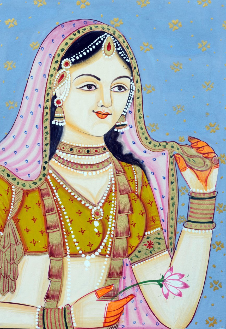 Miniatura di Jodha Bai da School Indian