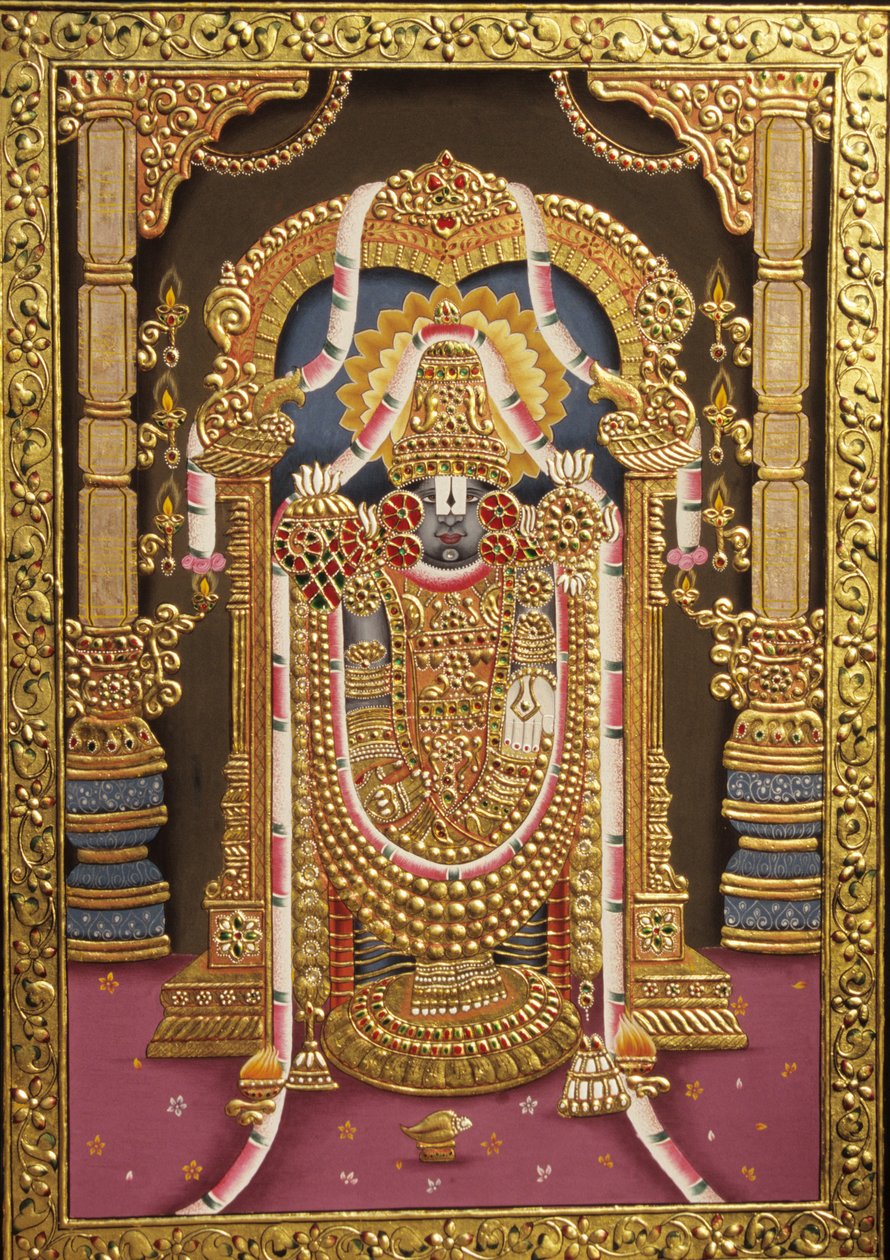 Tirupati Balaji con Rilievo d
