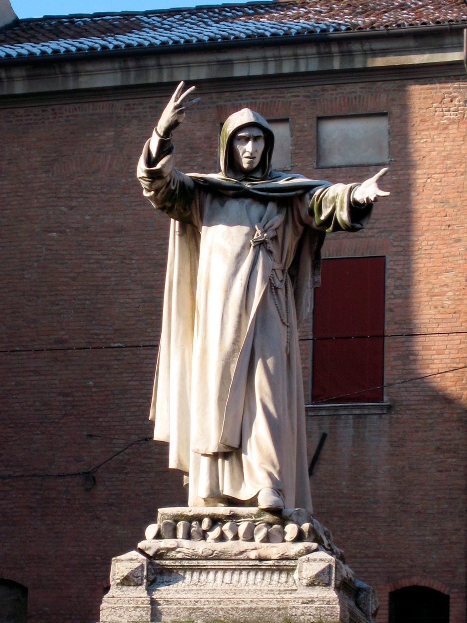 Statua di Girolamo Savonarola da School Italian