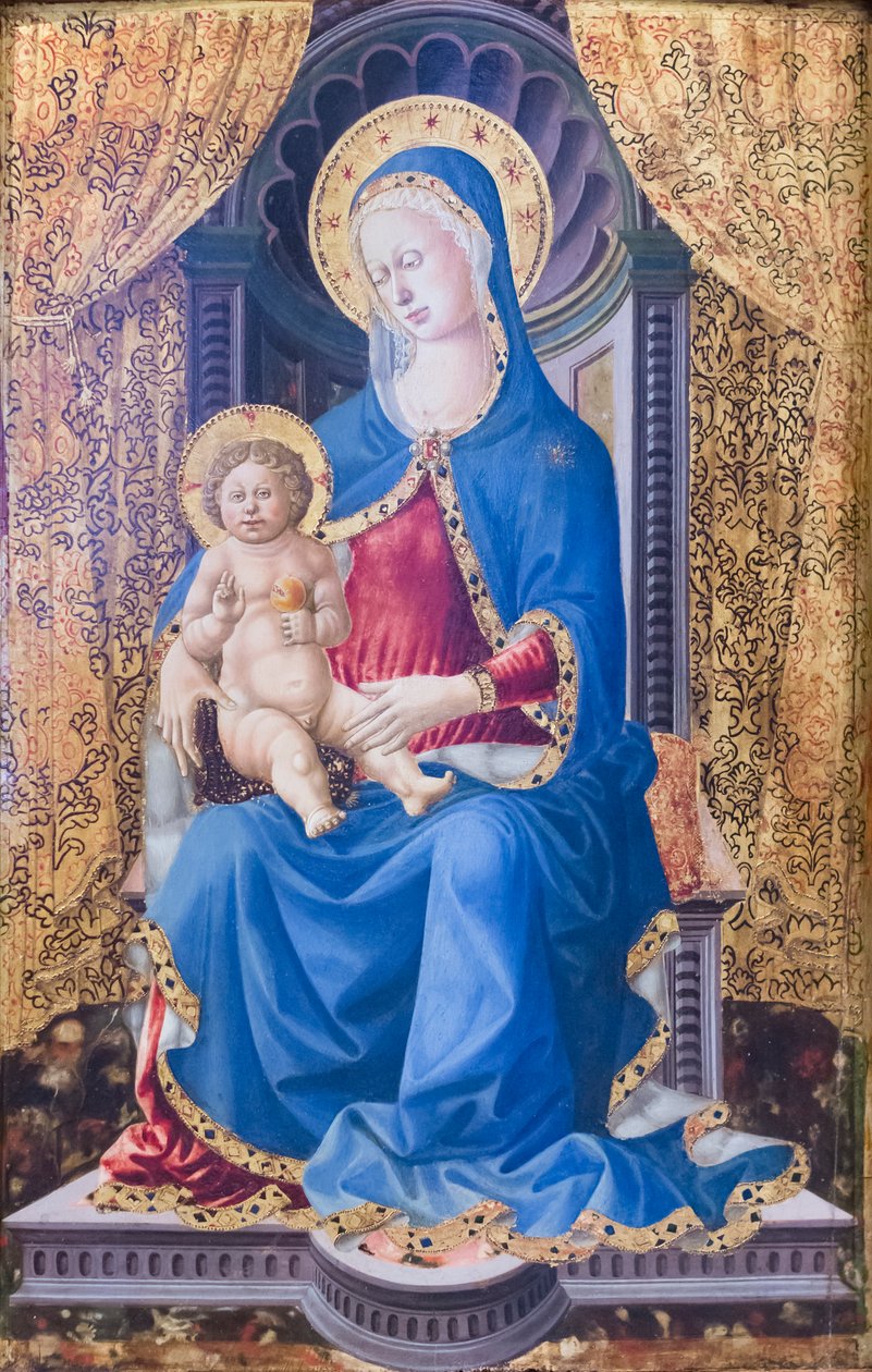 Vergine Maria con bambino da School Italian