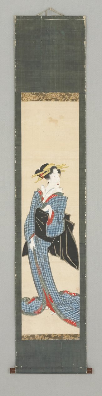 Figura in piedi in kimono da Japanese School