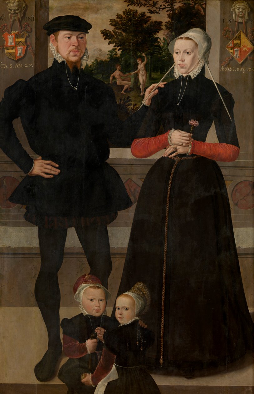 Ritratto di una famiglia da School Netherlandish