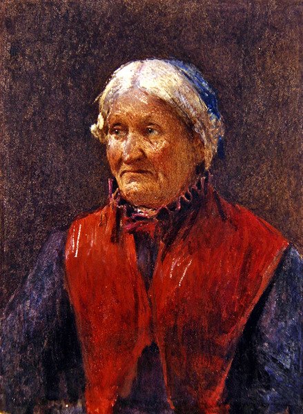Una Donna Anziana da School Newlyn