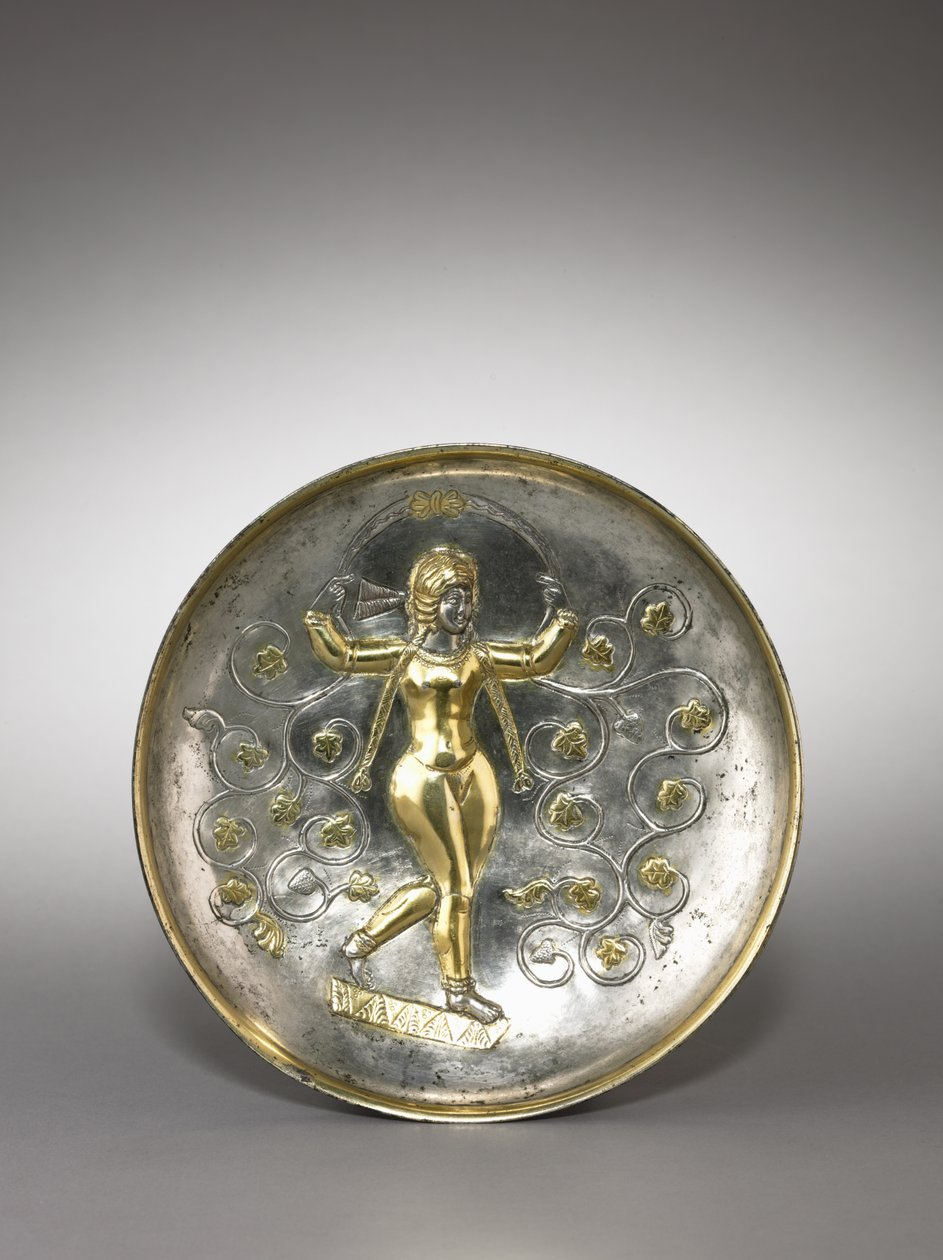 Piatto: La dea Anahita, 400-600 da School Sasanian