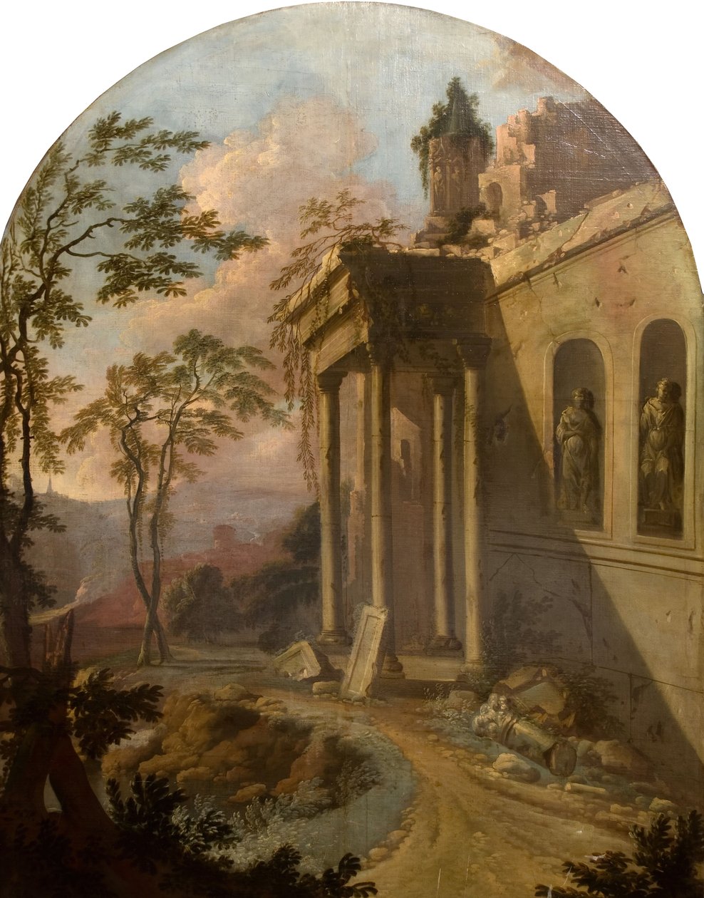 Paesaggio con Rovine da School of Jacques Rousseau