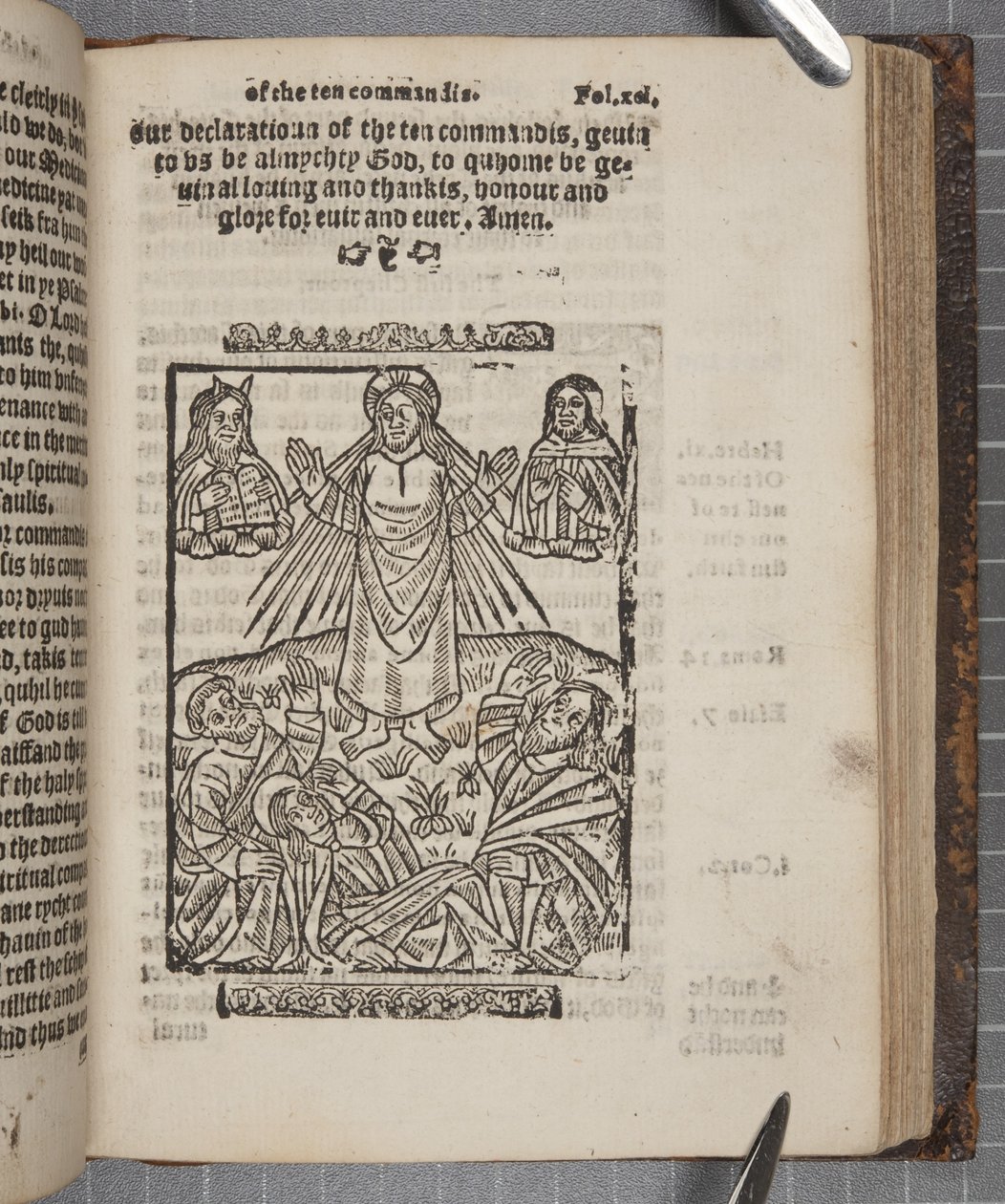 Fol 91, da The Catechisme, 1552 da Scottish School