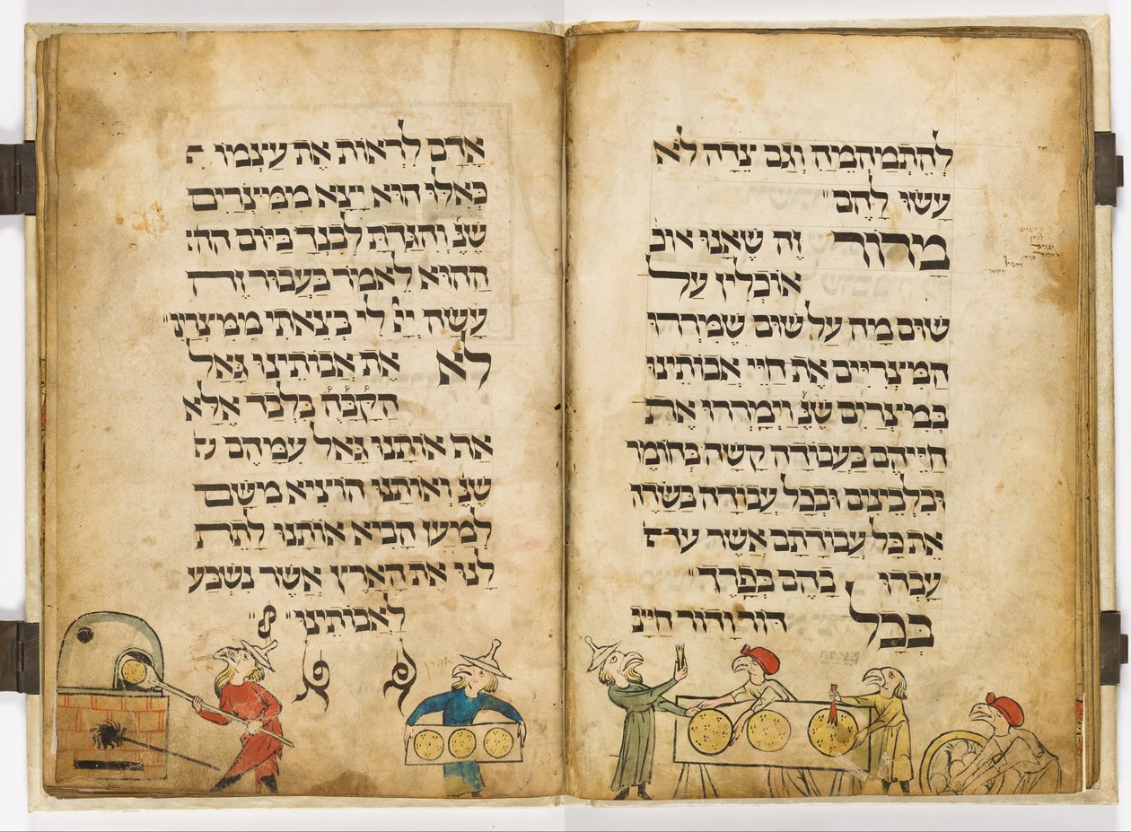 La Haggadah della Testa di Uccello da Scribe  Menahem