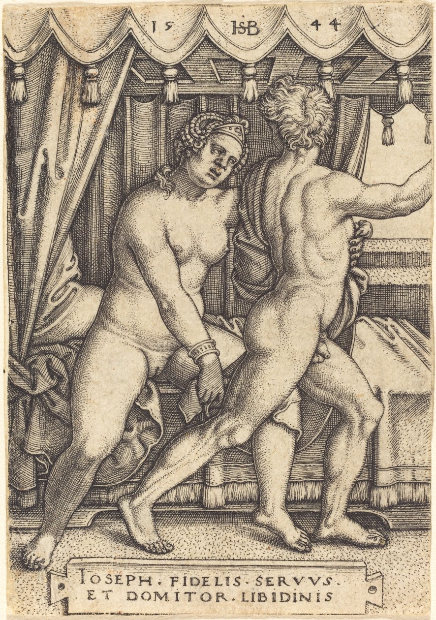 Giuseppe e la moglie di Potifar da Sebald Beham