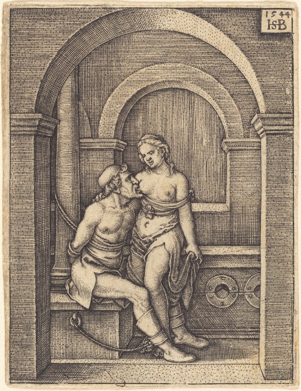 Simone e Sua Figlia (Cimone e Pero) da Sebald Beham