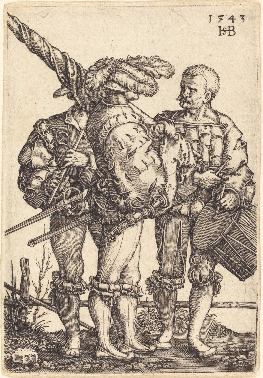 Portabandiera, Tamburino e Pifferaio da Sebald Beham