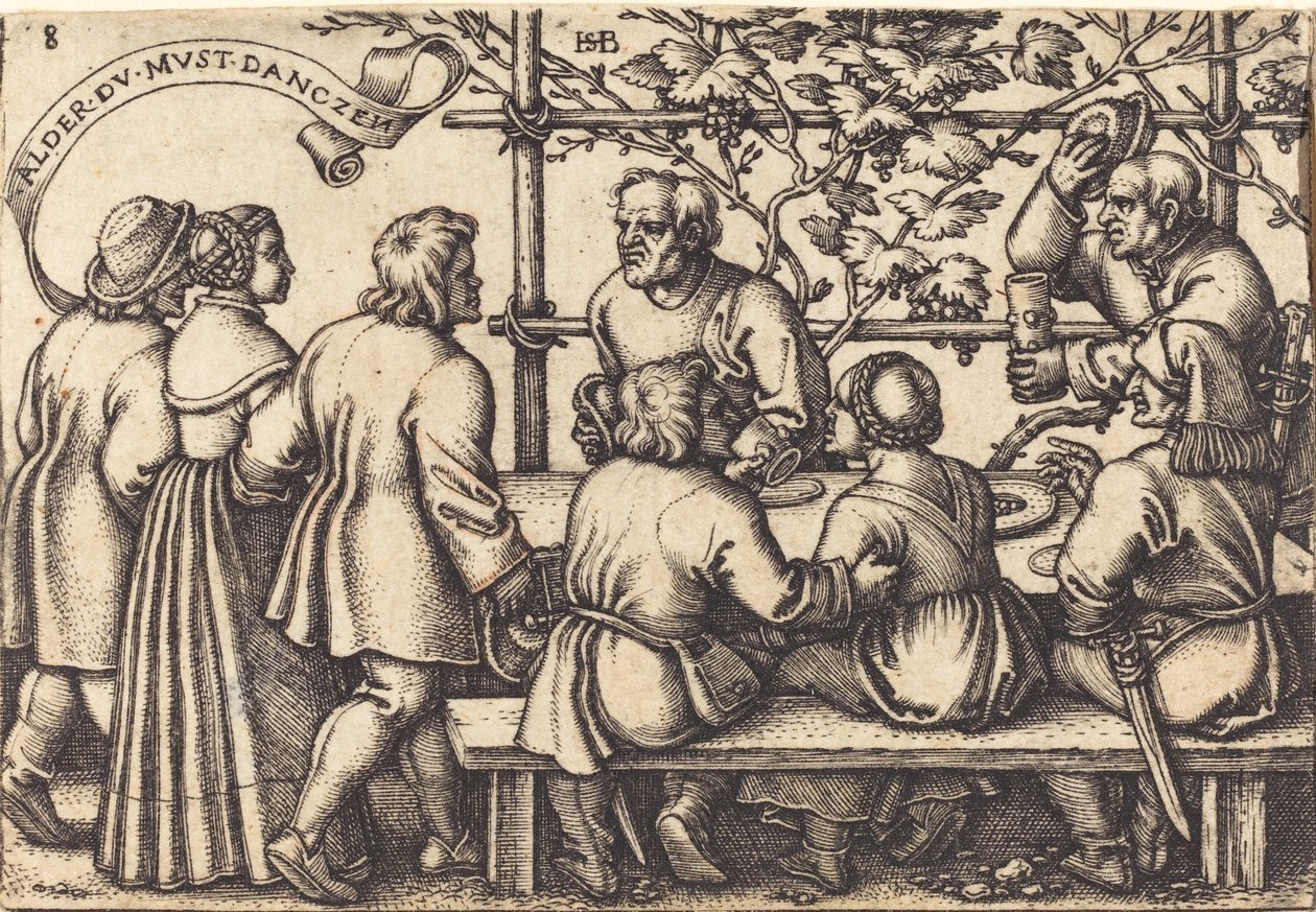Il banchetto del contadino da Sebald Beham