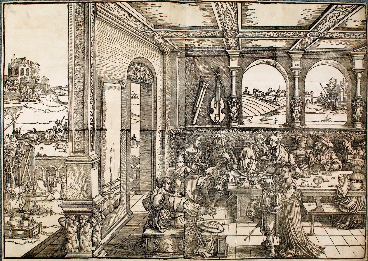 Il figliol prodigo, XVI secolo da Sebald Beham