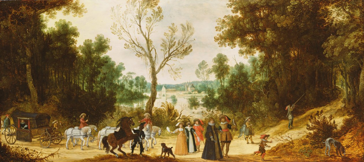 Paesaggio boscoso da Sebastian Vrancx