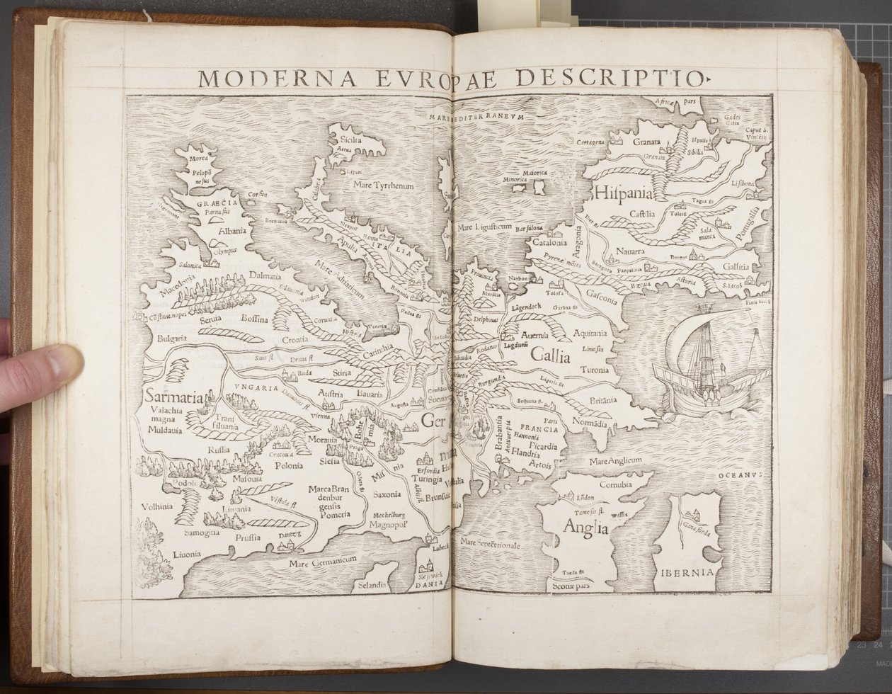 Europa, da Cosmographia, 1544 da Sebastian Munster