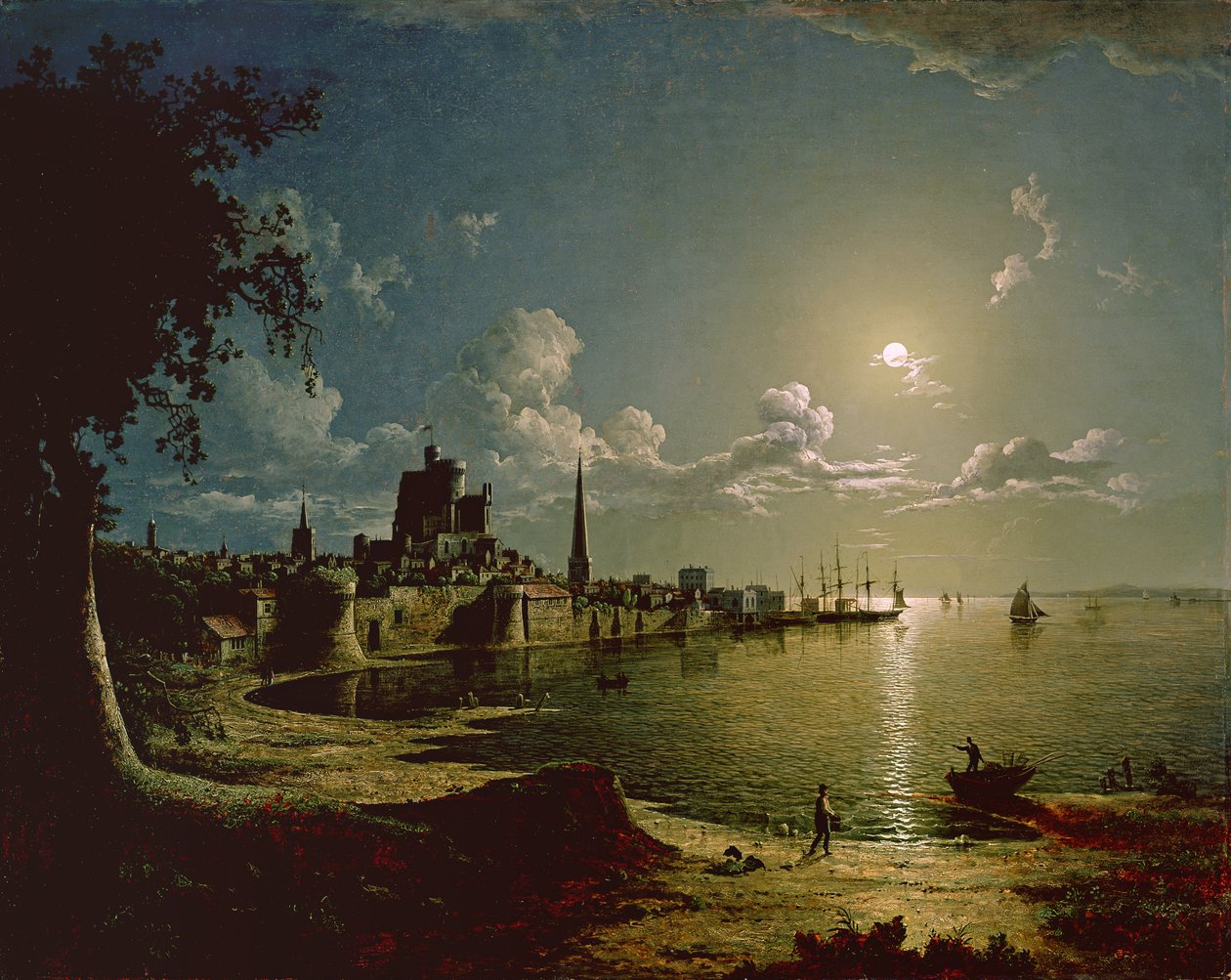 Scena al chiaro di luna, Southampton, 1820 da Sebastian Pether