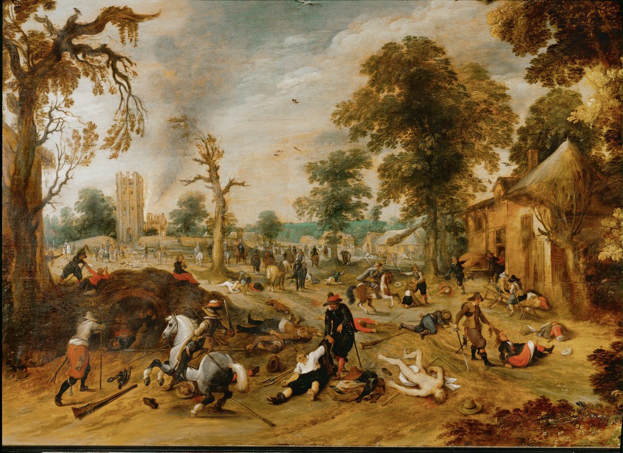 Saccheggio di un villaggio ... da Sebastian Vrancx