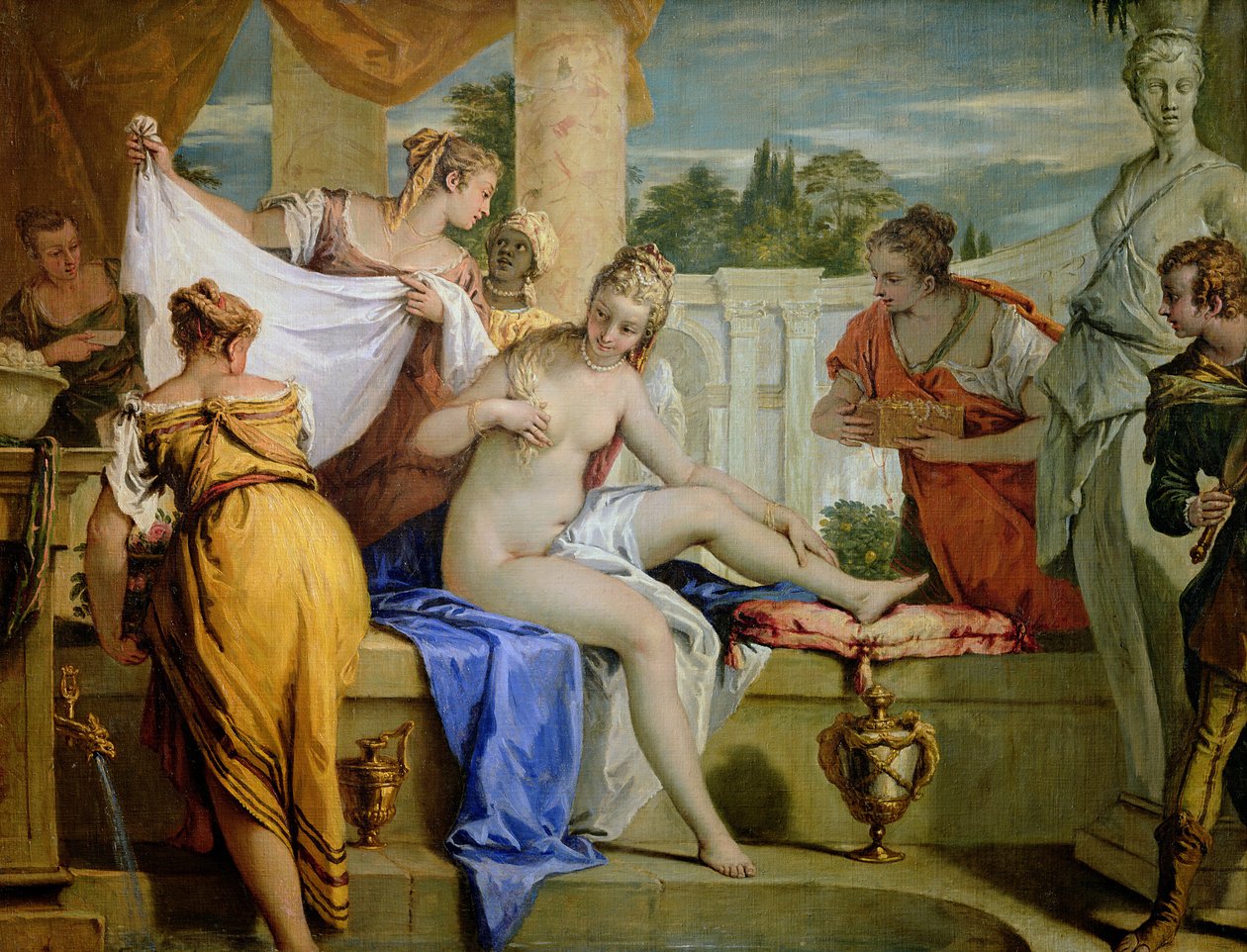 Betsabea al bagno, c.1725 da Sebastiano Ricci