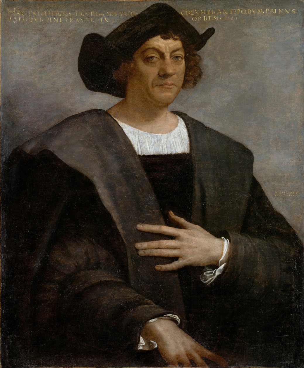Ritratto di Cristoforo Colombo, 1519 da Sebastiano Piombo del