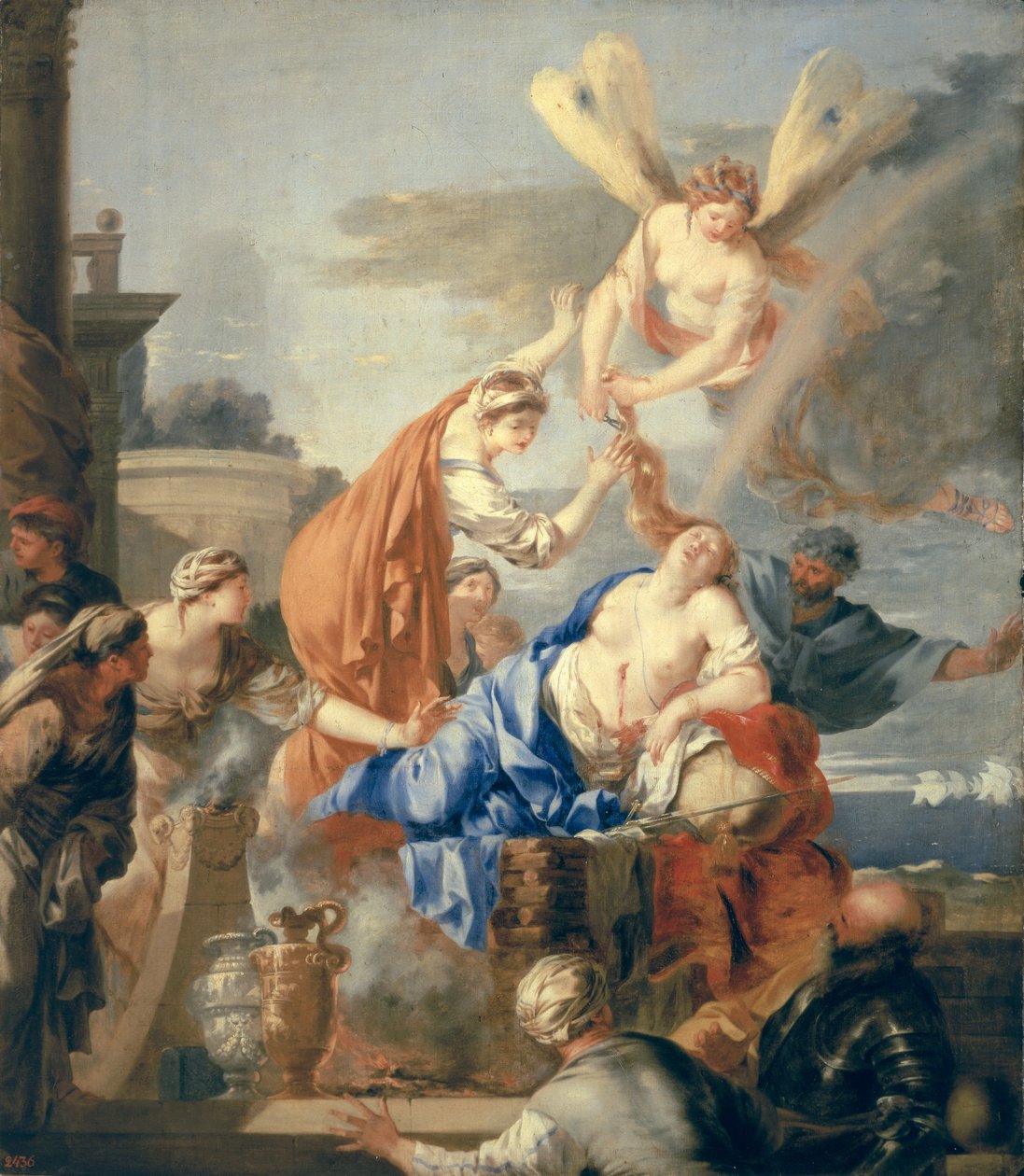 La morte di Didone, fine anni 1630 da Sébastien Bourdon