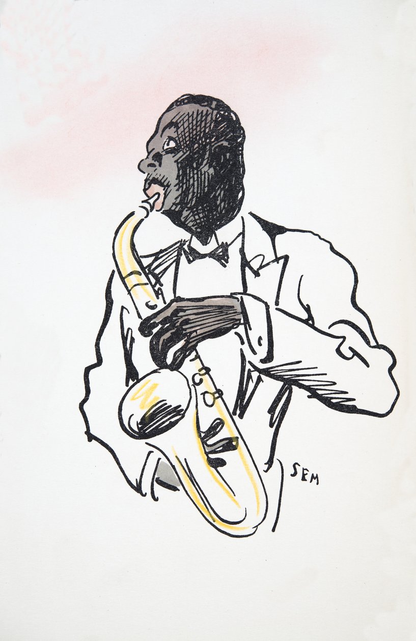 Sassofonista, da White Bottoms, pub. 1927 da Sem