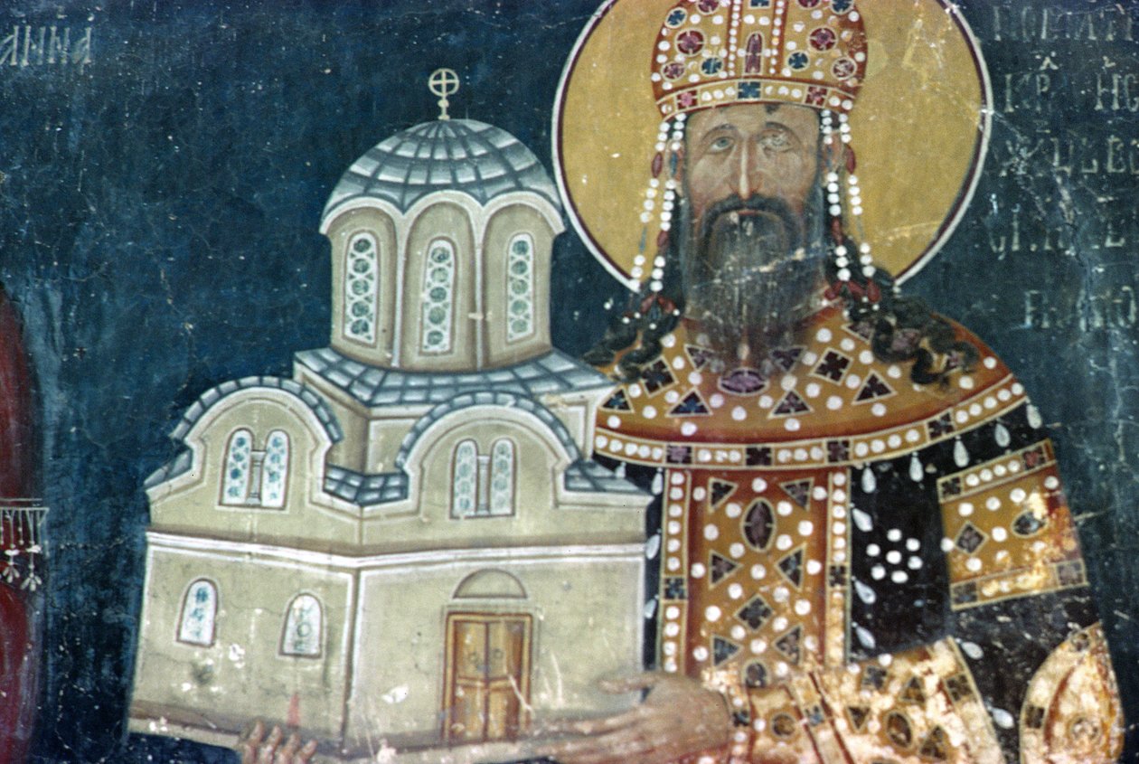Re Stefano Uroš II Milutin (r.1282-1321) da Serbian School