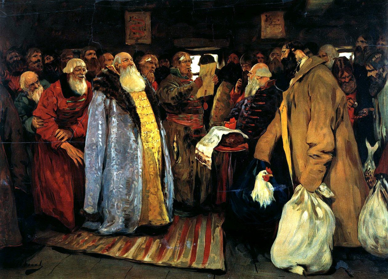 Arrivo di un voivoda, 1907 da Sergei Vasilyevich Ivanov