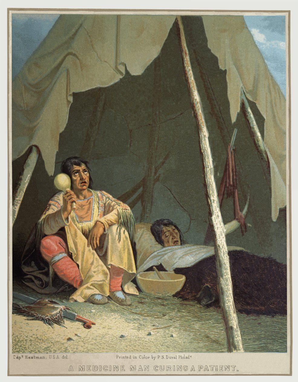 Sciamano nativo americano, c.1850 da Seth Eastman