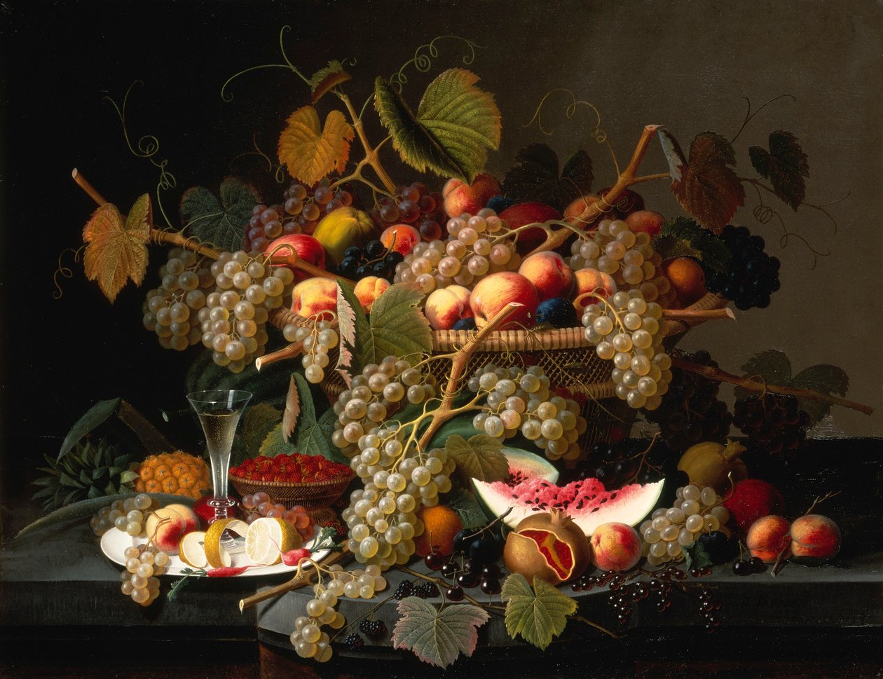 Natura morta con frutta da Severin Roesen