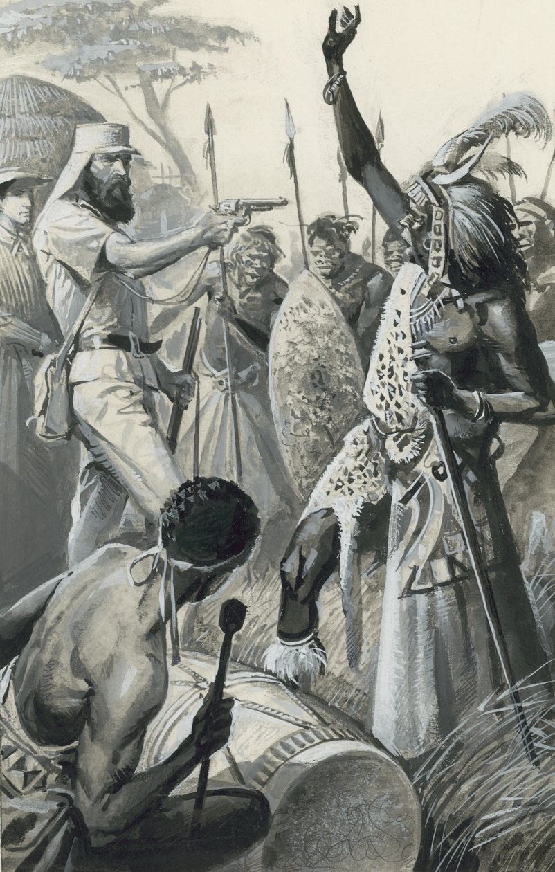Samuel Baker (gouache su carta) da Severino Baraldi