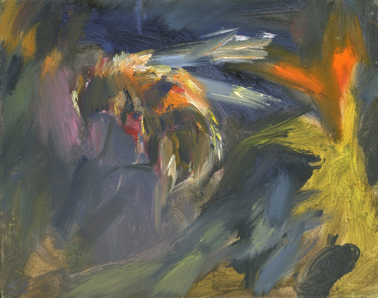Ape 3, 2024 (olio su tavola) da Shaun Carey