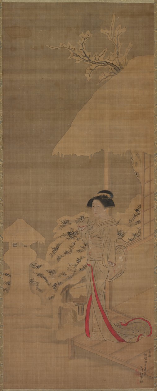 Bellezza (Bijin) nella Neve da Shiba Kokan