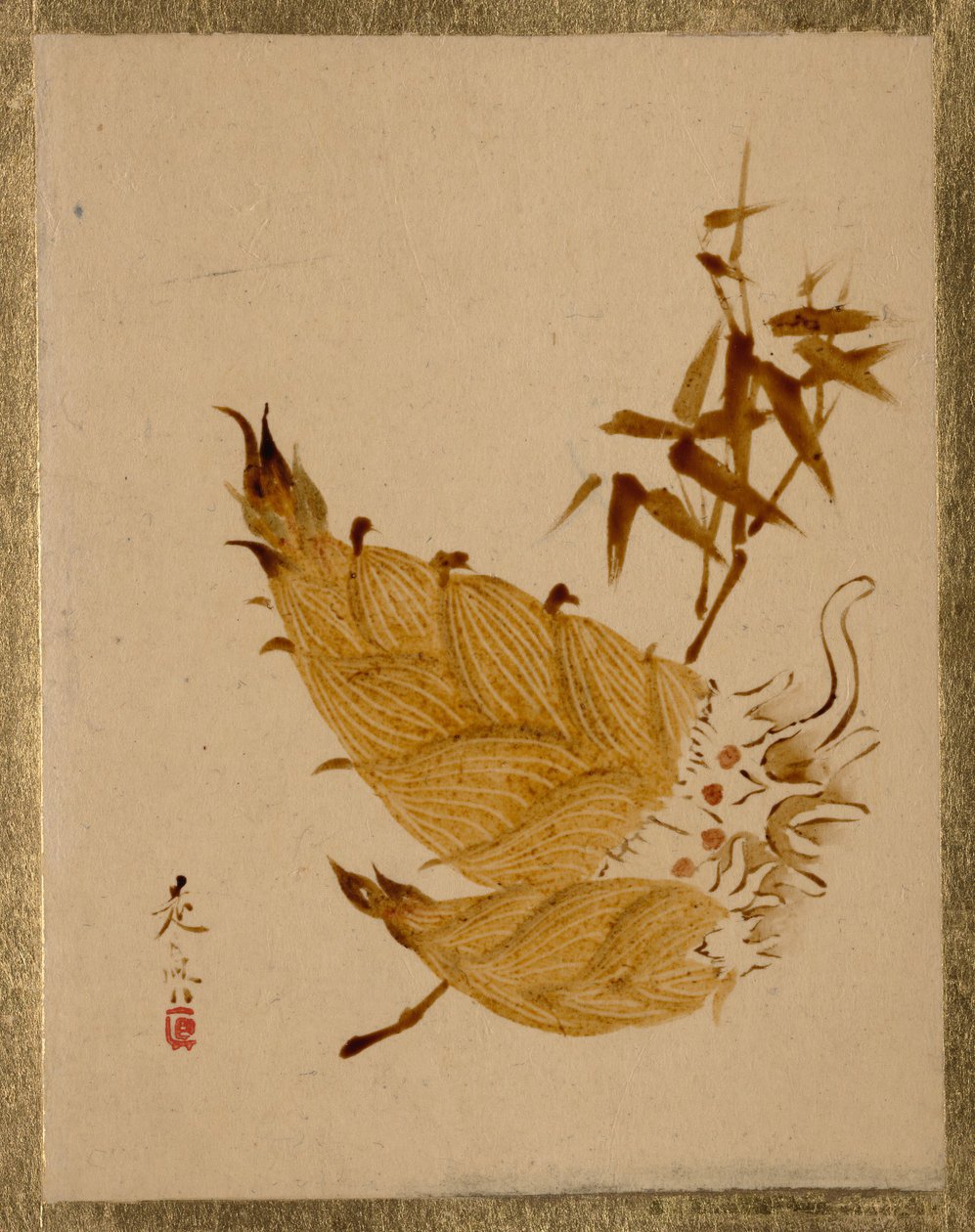 Germogli di bambù da Shibata Zeshin