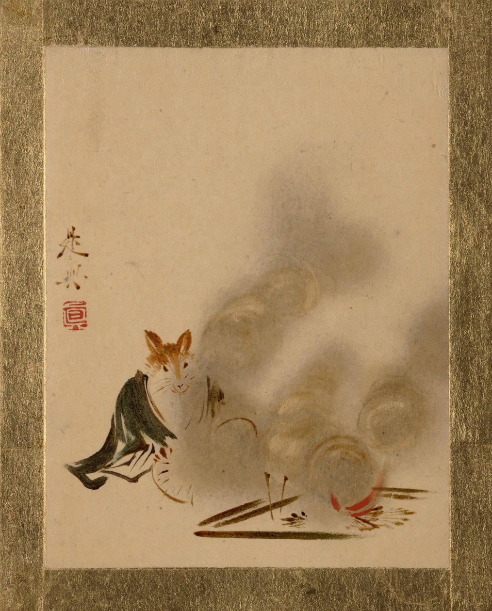 Volpe dal fuoco mistico da Shibata Zeshin