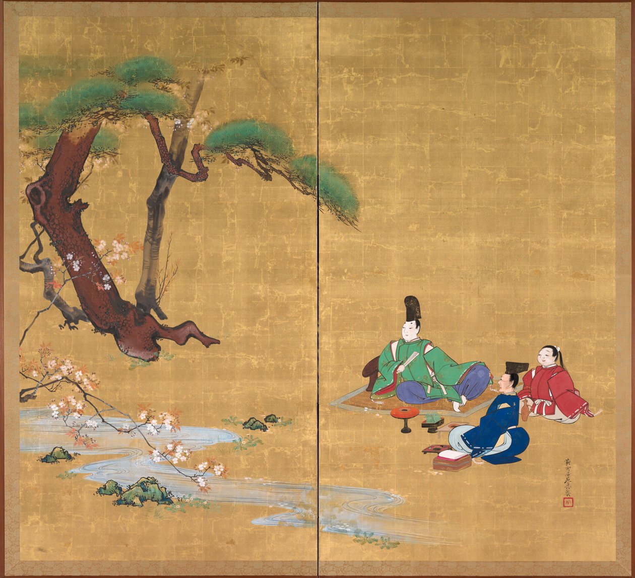 Palazzo Nagisa dai Racconti di Ise da Shibata Zeshin