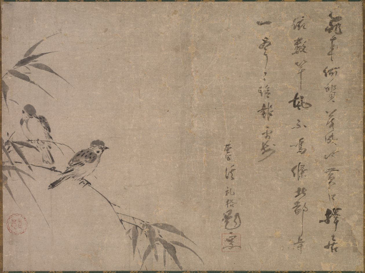 Passeri e Bambù da Shiken Saidō