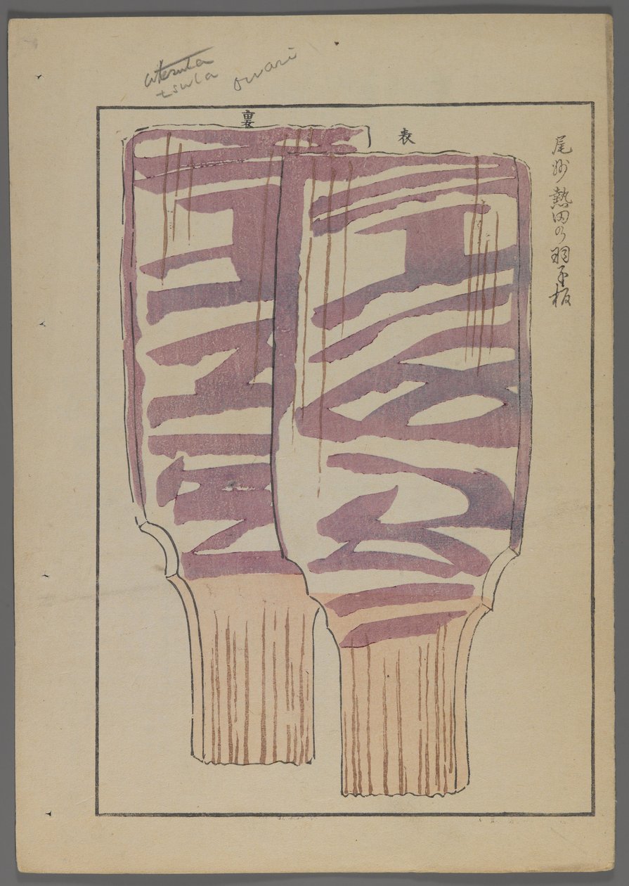 Giochi giapponesi, da Unai no tomo (Gli amici di un bambino) di Shimizu Seifu, 1891-1923. Racchette Hanetsuki. da Shimizu Seifu