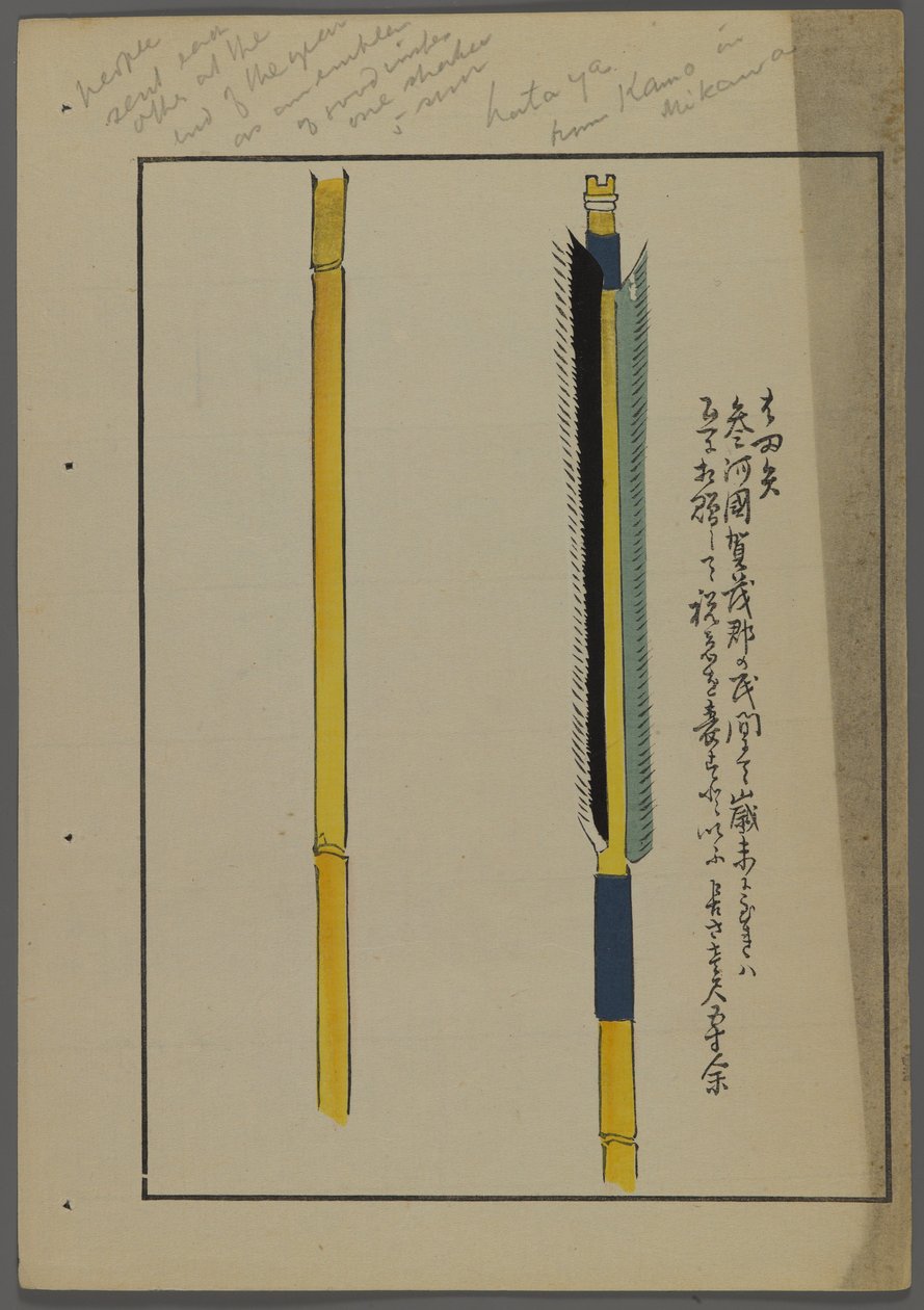 Giochi giapponesi, da Unai no tomo (Gli amici di un bambino) di Shimizu Seifu, 1891-1923. Frecce. da Shimizu Seifu
