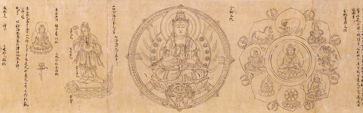 Divinità buddiste in due volumi da Shinkaku