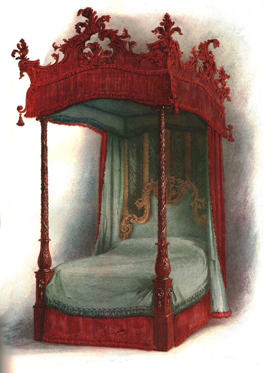 Letto in mogano, 1906 da Shirley Charles Llewellyn Slocombe