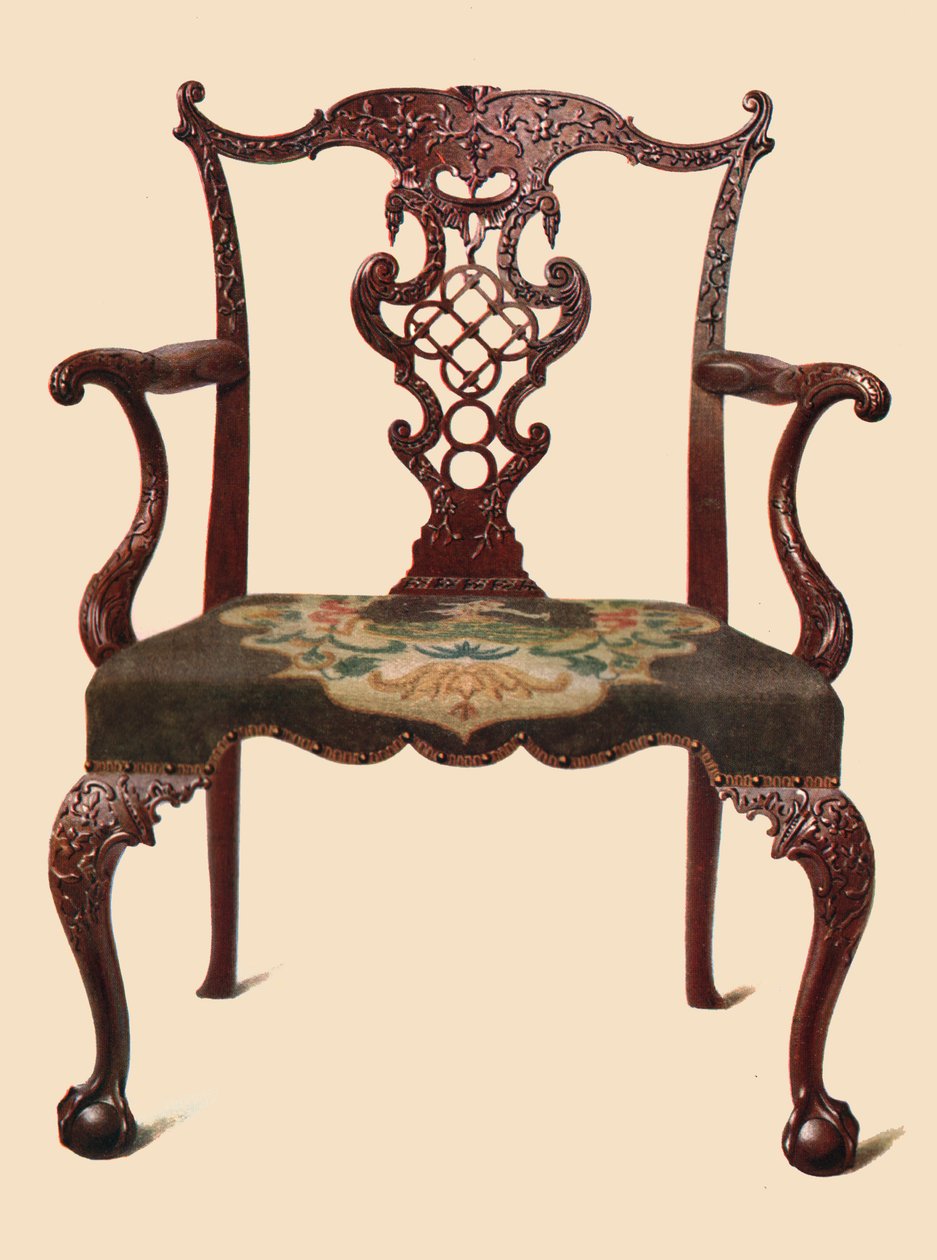 Sedia in mogano, 1906 da Shirley Charles Llewellyn Slocombe