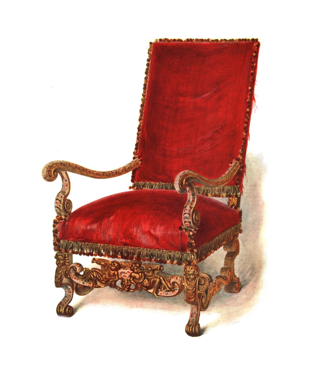 Sedia imbottita, 1905 da Shirley Charles Llewellyn Slocombe