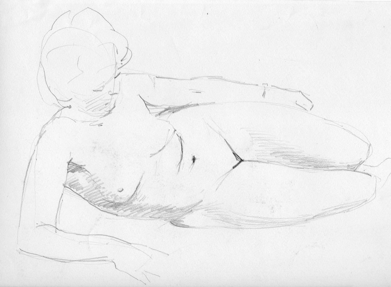 Donna nuda reclinata da Shirley Markham