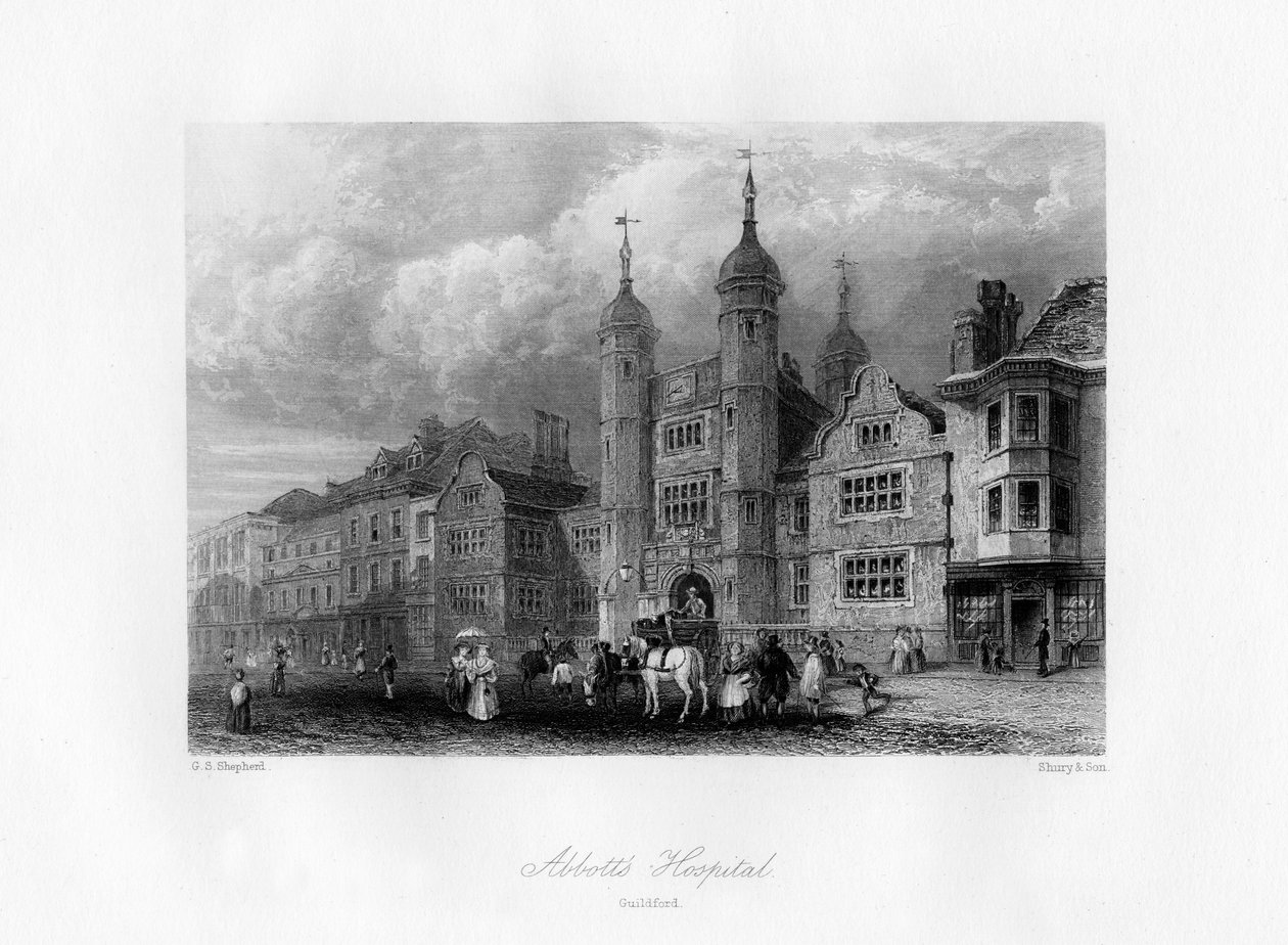 Ospedale di Abbotts, Guildford da Shury and Son