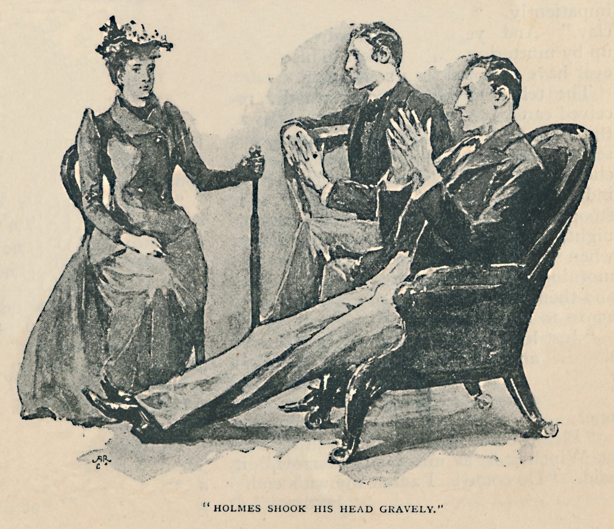 Holmes scosse la testa gravemente, 1892 da Sidney Paget