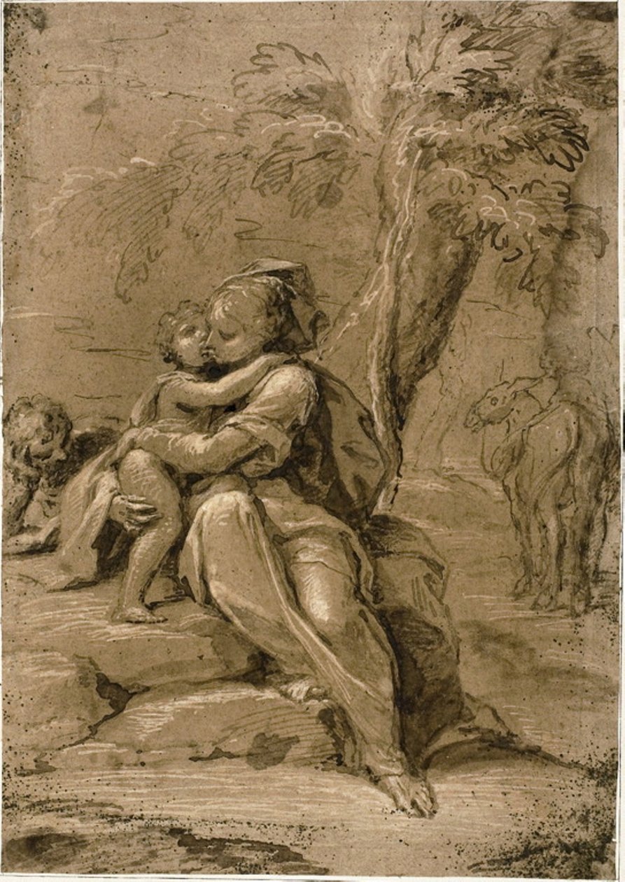 Riposo durante la fuga in Egitto da Sigismondo Caula