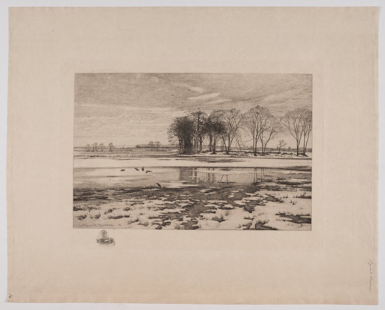 Paesaggio invernale da Sigvard Hansen