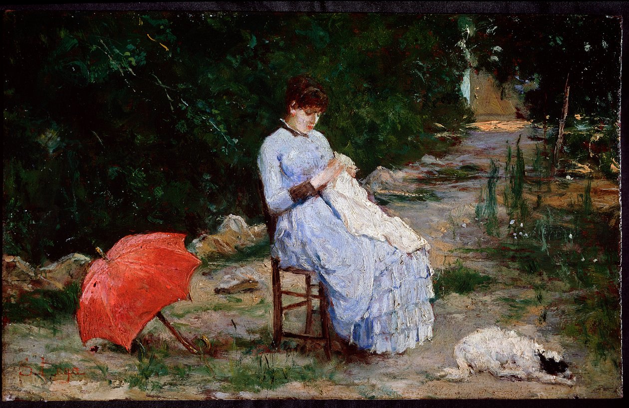 Nel giardino da Silvestro Lega
